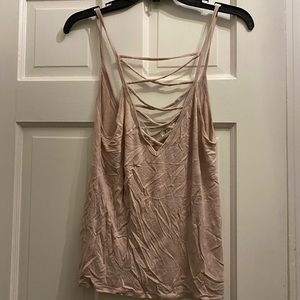 Nude Criss Cross Tank Size S